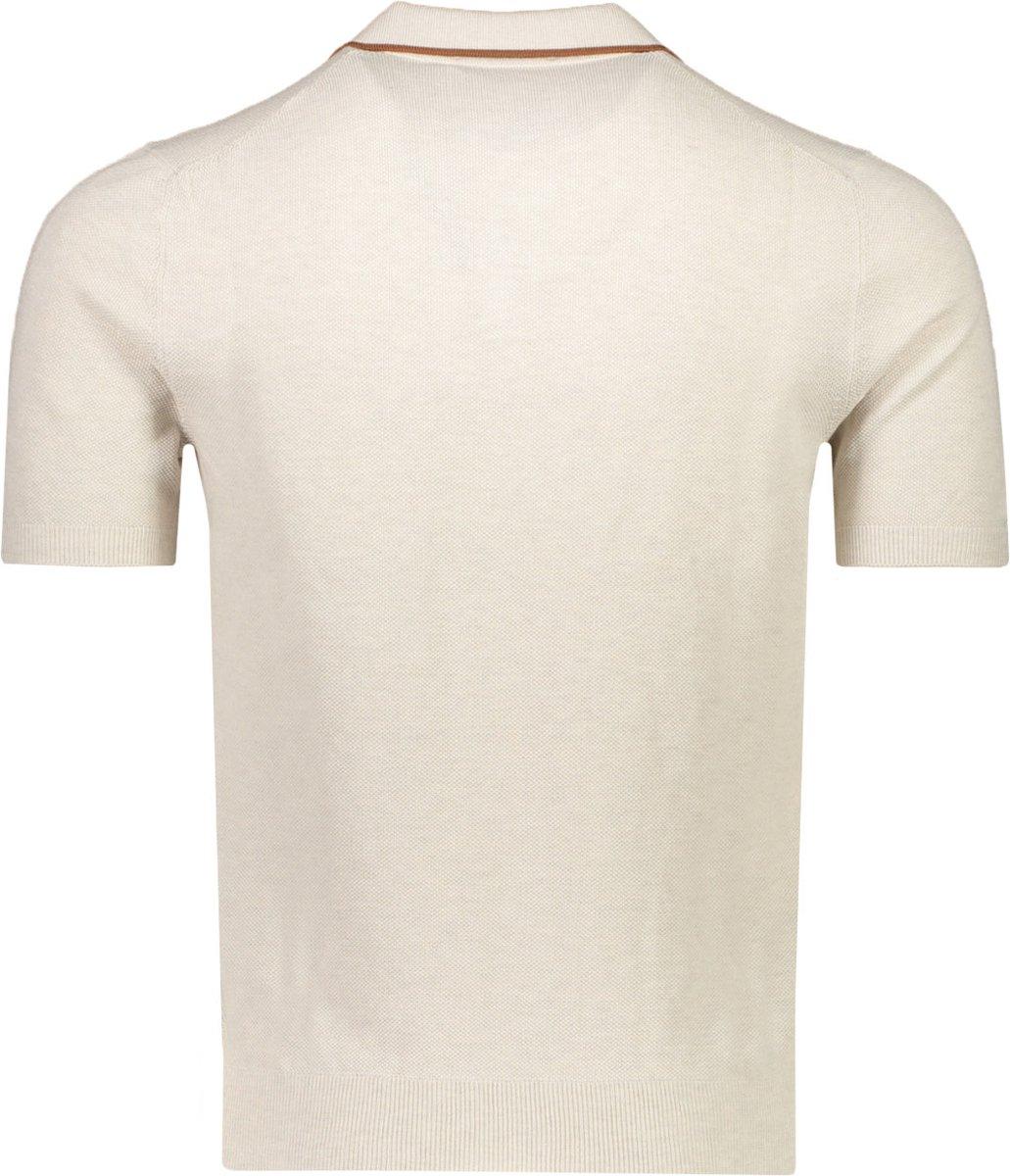 Polo skipper in maglia chicco riso beige 57157/20642 006 GRAN SASSO