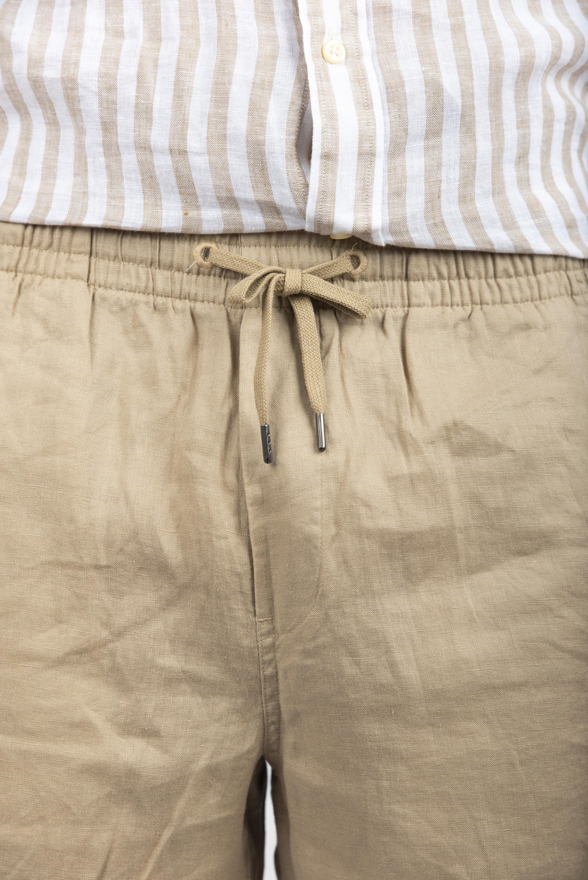 Short Prepster beige costiero in lino 710958586 002 POLO RALPH LAUREN