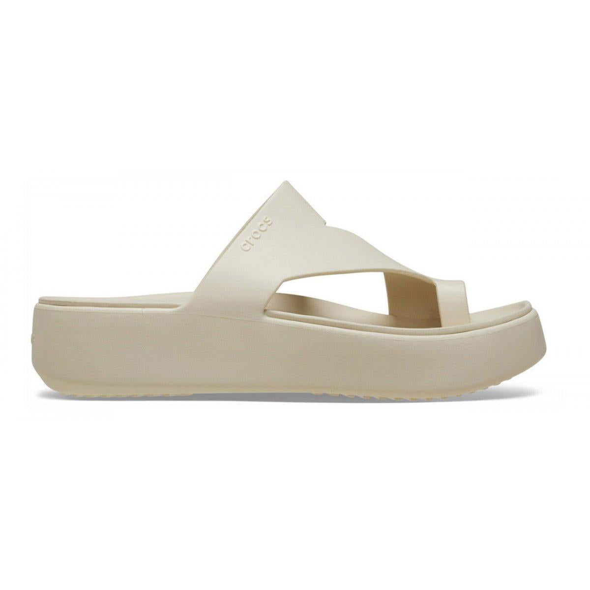 Getaway Platform Toe Loop Donna Sandstone CR210834 SDST CROCS