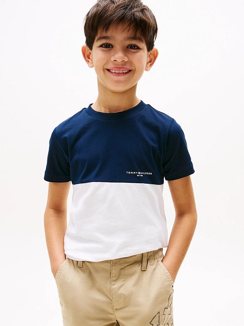 T-shirt color block KB0KB09617T C1G TOMMY HILFIGER