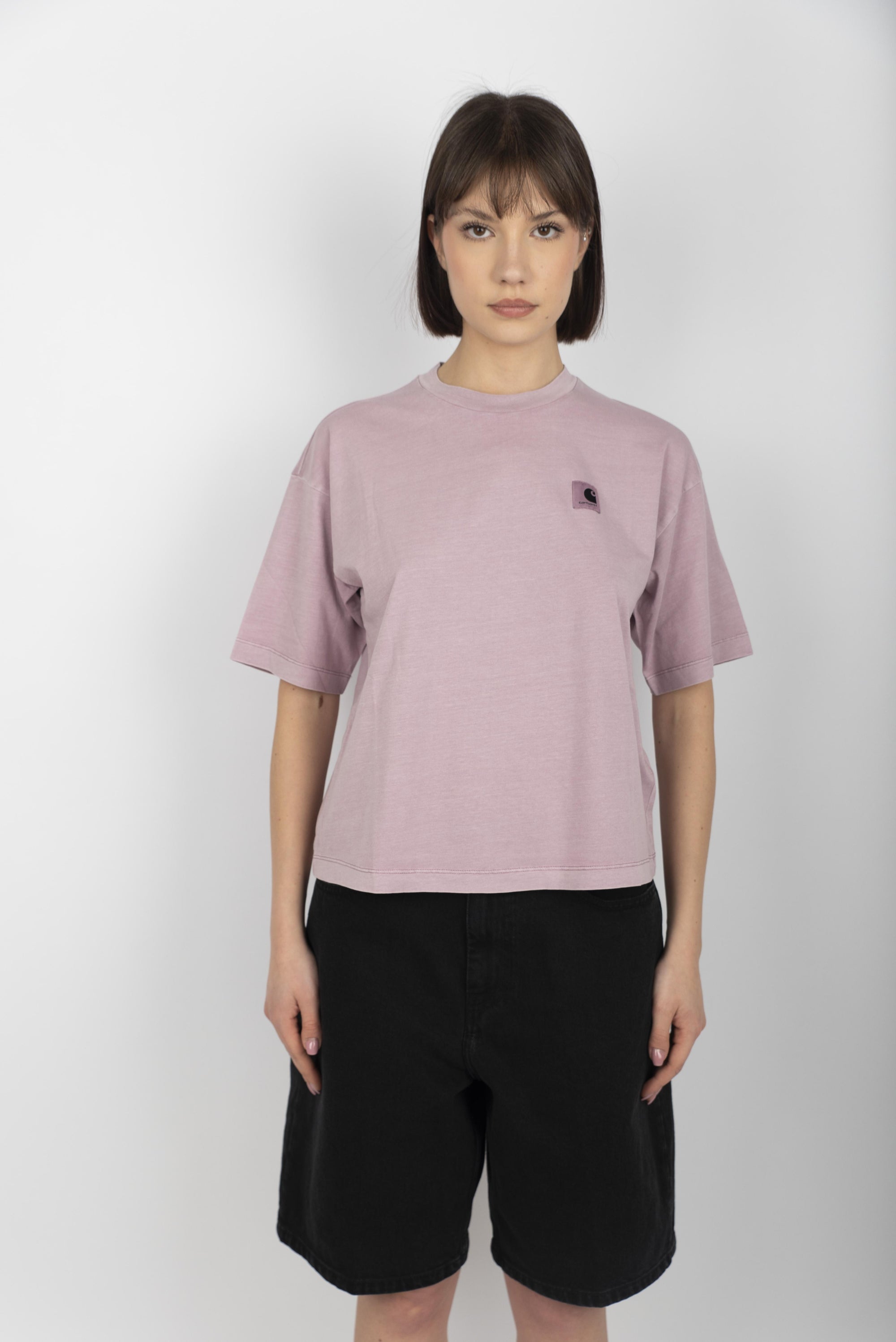 T-shirt Women's S/S Nelson hortensia garment dyed I033051 2P8GD CARHARTT WIP
