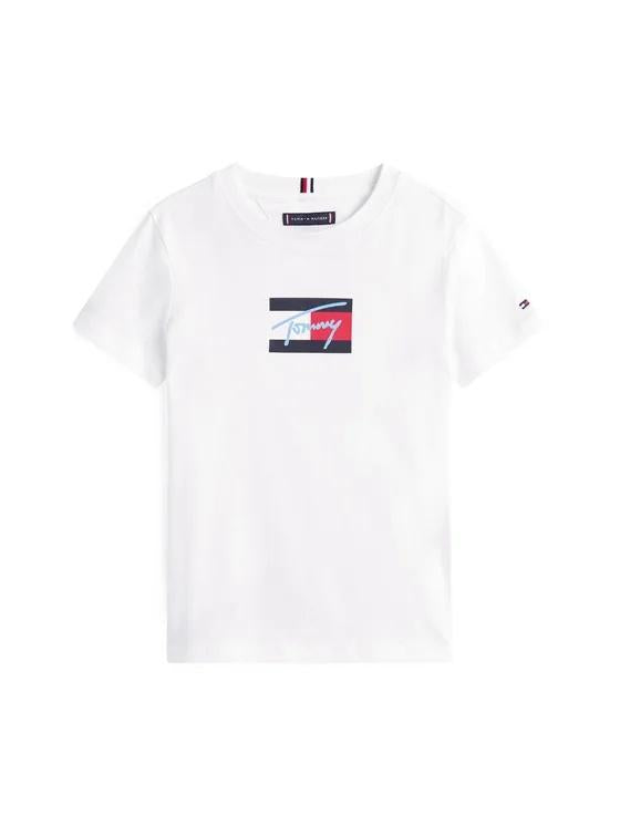 T-shirt con logo firma THKB0KB09725J YBR TOMMY HILFIGER