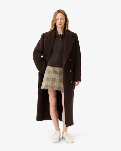 Felpa oversize in tessuto felpato con collo a polo SF5275 SKB LACOSTE