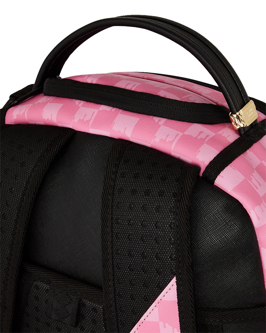 Zaino pink and black drip check 910B7694 NSZ SPRAYGROUND