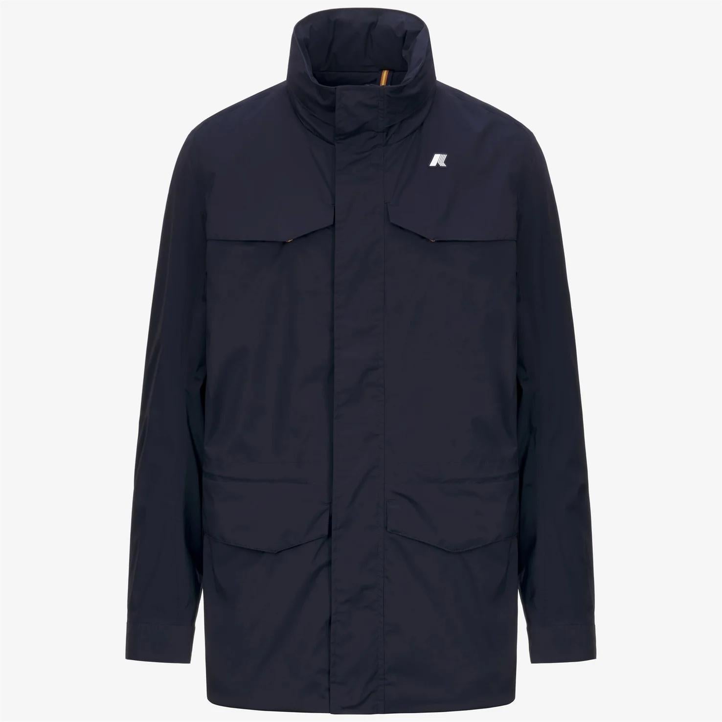 Giacca da uomo blu in nylon elasticizzato resistente alle intemperie K8135HW K89 K-WAY