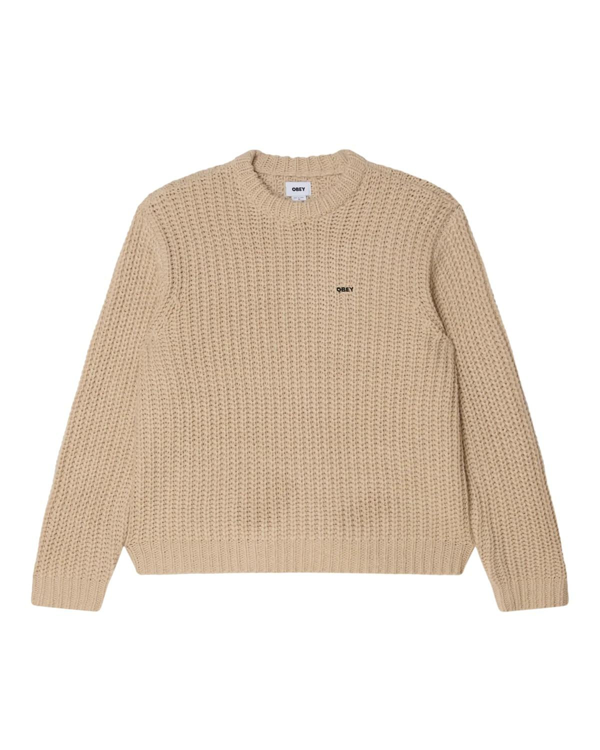 Obey bold chunky sweater 151000108 OAT OBEY