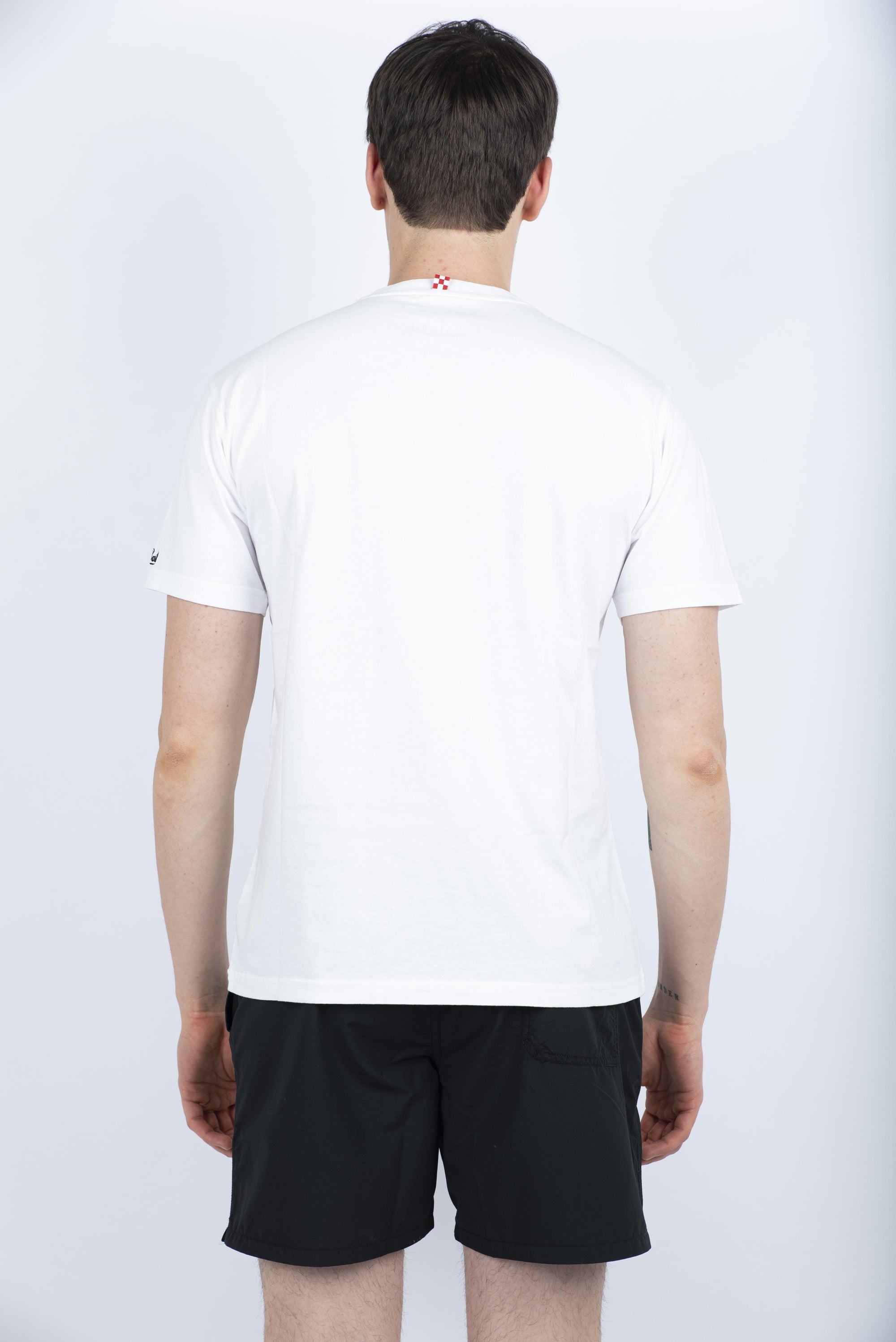 T-shirt Man in cotone con ricamo Special Edition TSHM001 02953H MC2 SAINT BARTH