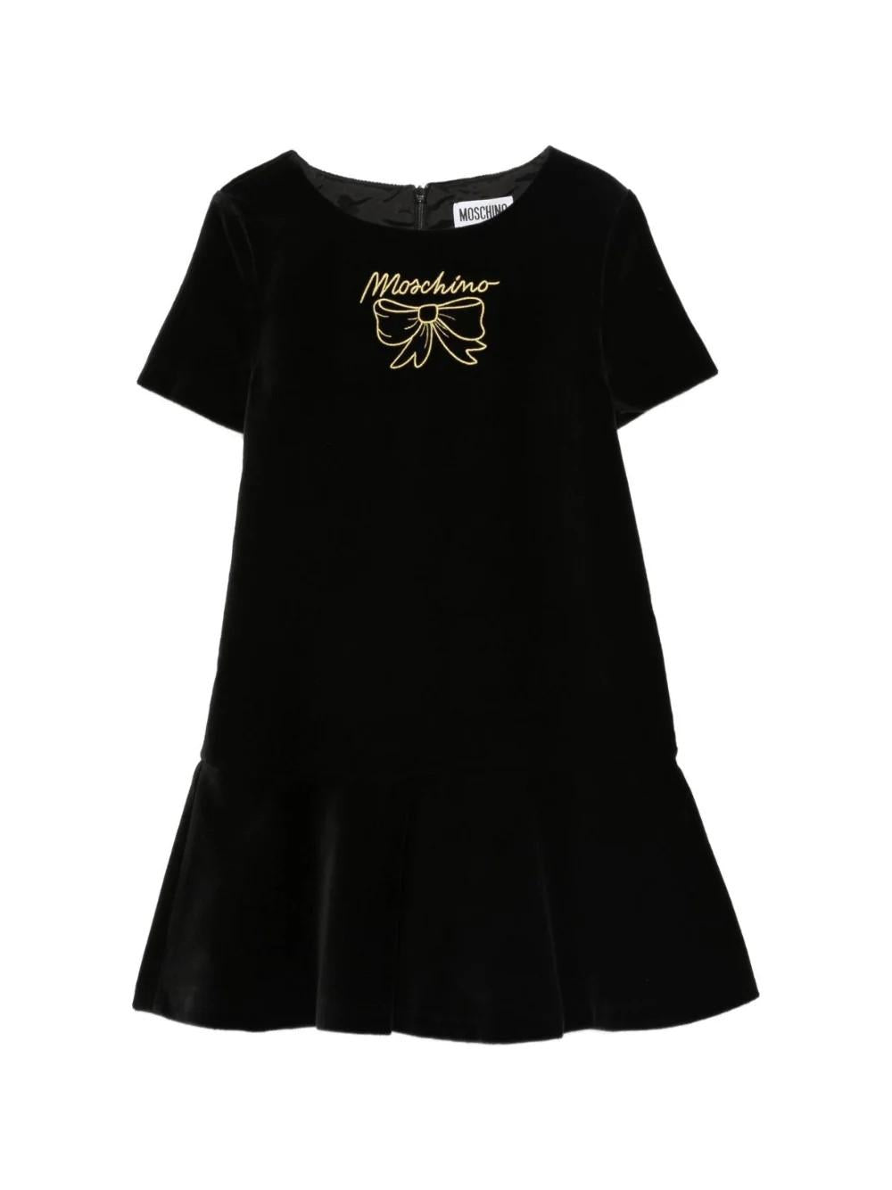 Abito con ricamo HDV0GXLWA07 60100 MOSCHINO KID