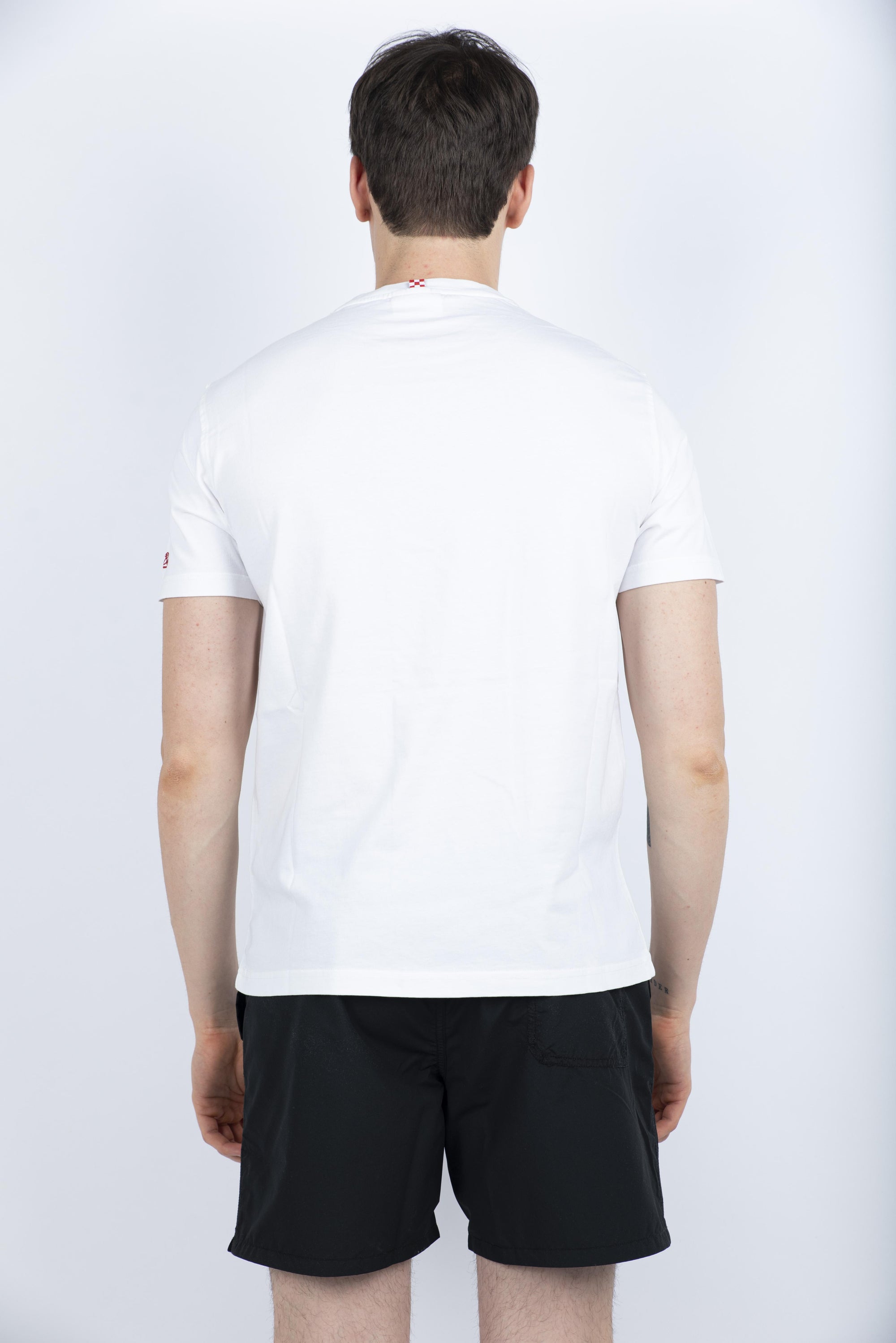 T-shirt Portofino in jersey di cotone Classic Fit con ricamo POT0001 05268H MC2 SAINT BARTH