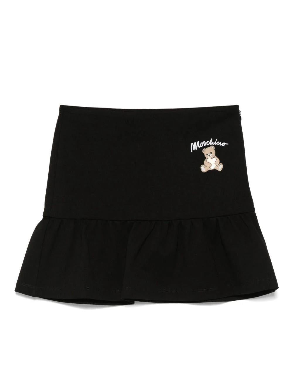 Gonna con decorazione Teddy Bear HDJ03WLJA00 60100A MOSCHINO KID