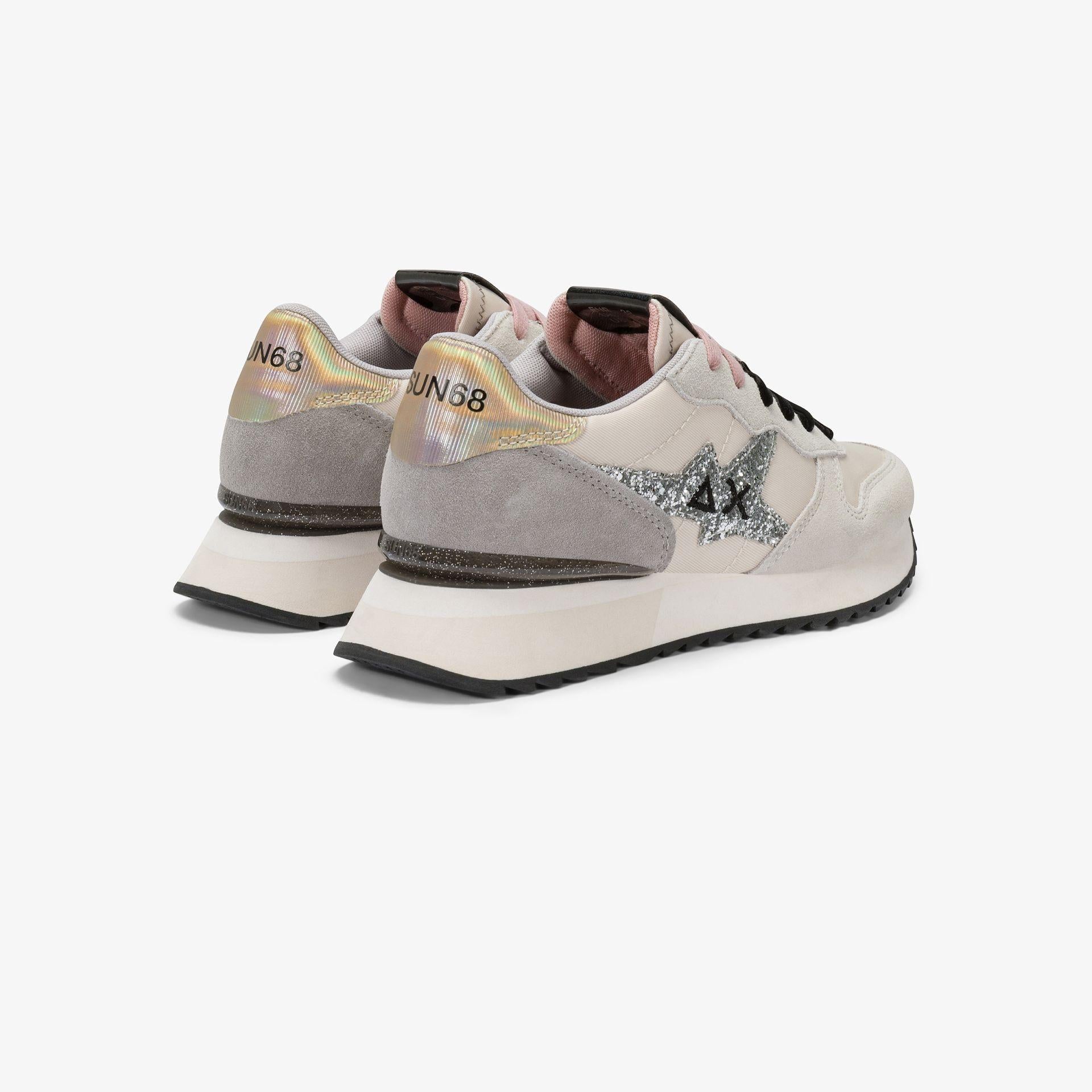 Sneaker Stargirl Glitter in nylon e suede Z45217 31 SUN68 SHOES