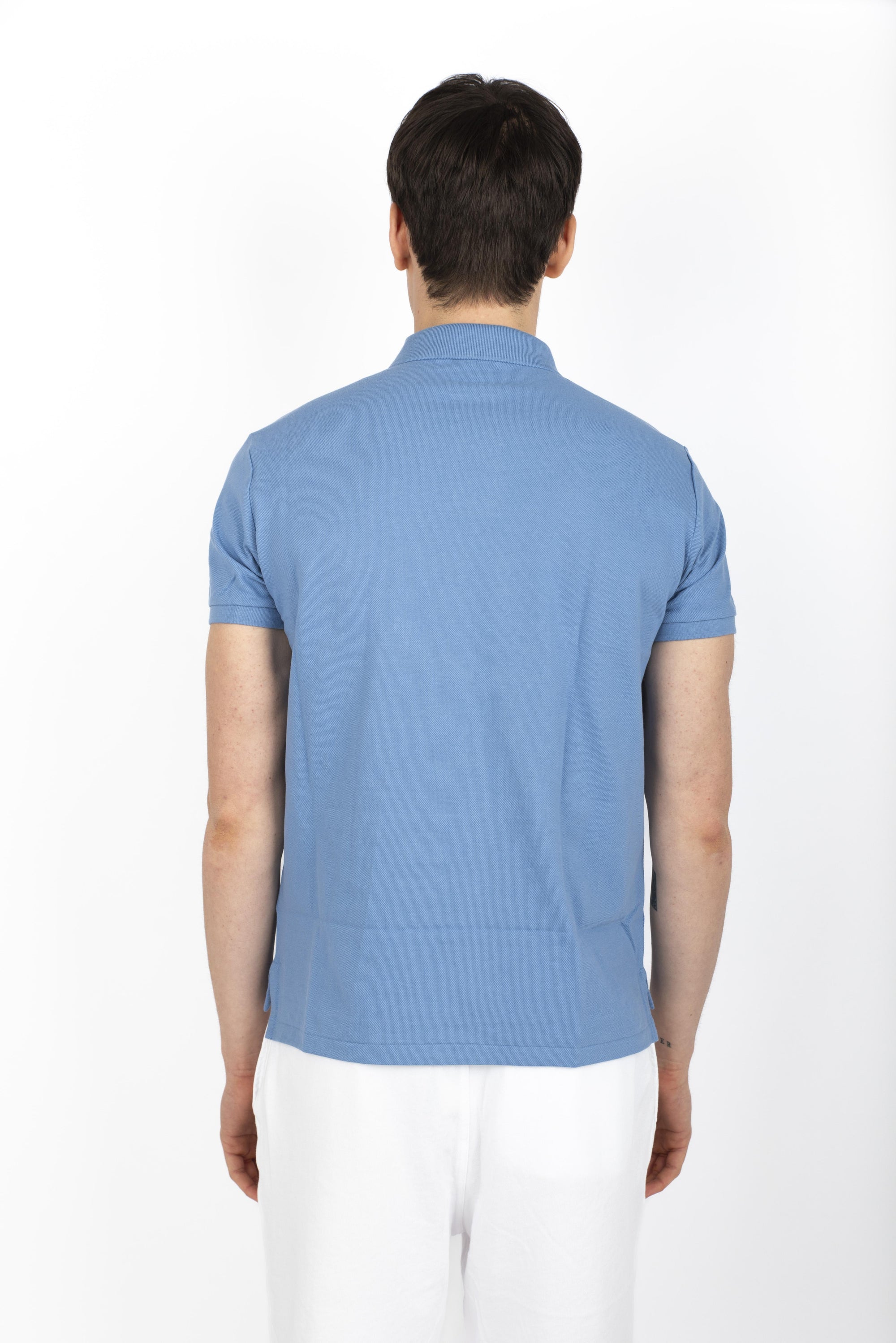 Polo campus blue in piqué Slim Fit 710680784 412 POLO RALPH LAUREN