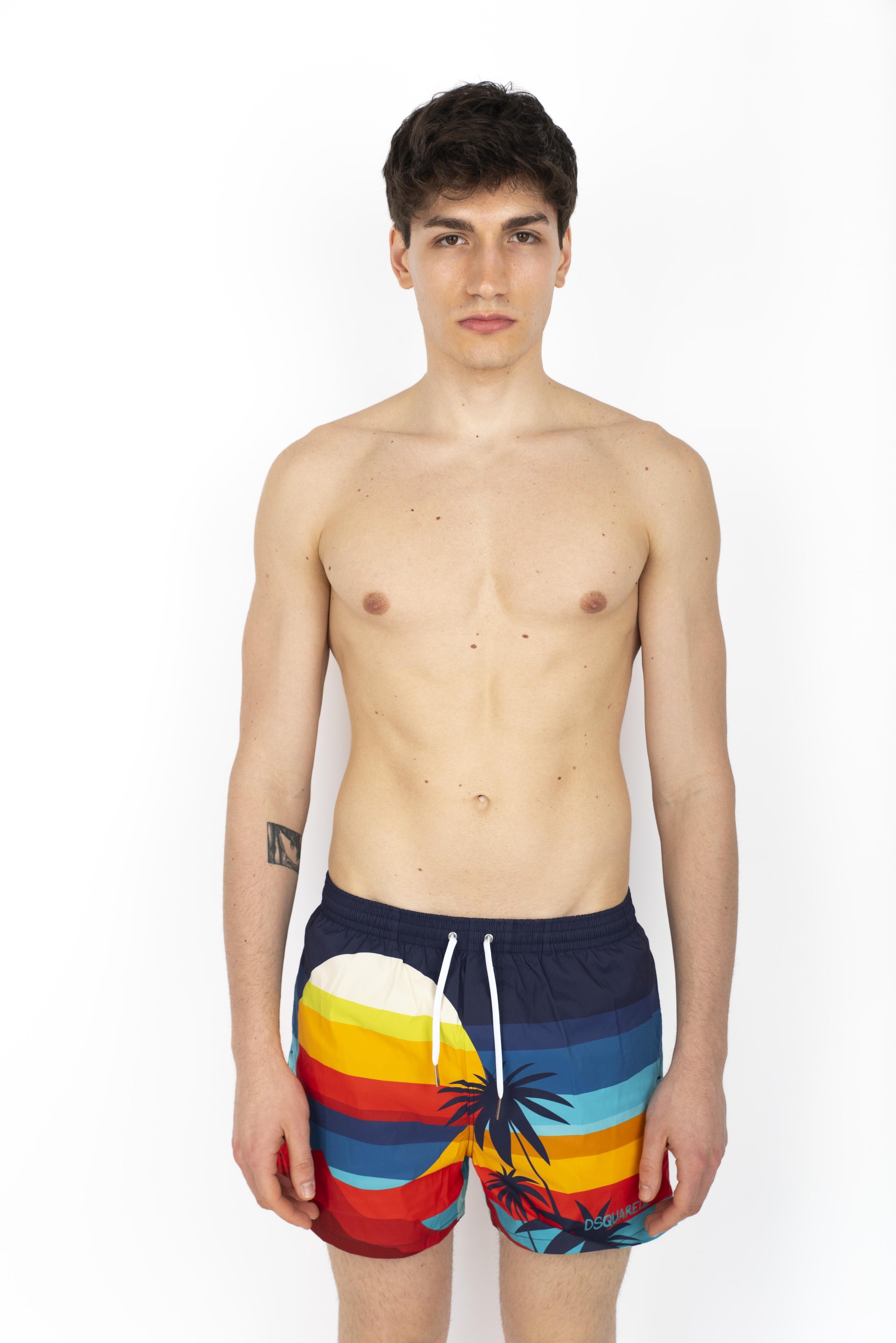 Swim boxer midi fantasia D7B626300 998 DSQUARED BEACHWEAR