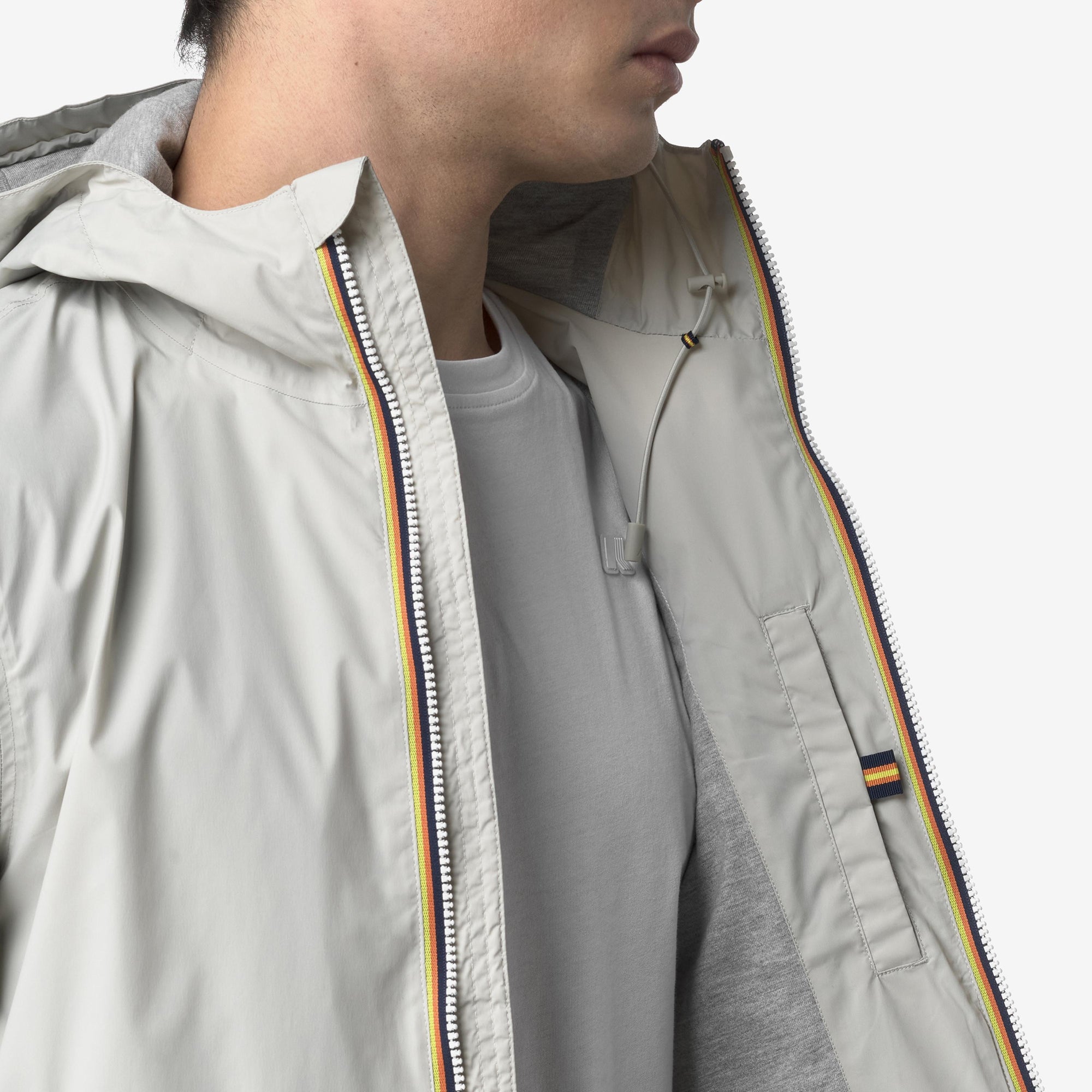 Giacca Slim Fit Uomo Beige Resistente alle Intemperie K3123UW 634 K-WAY