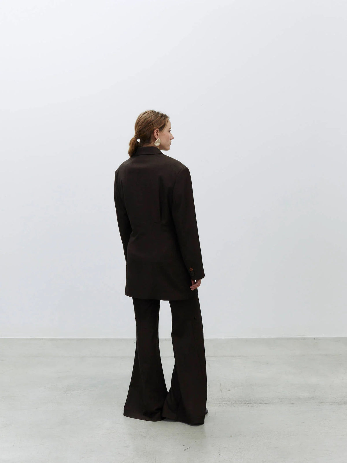 Blazer oversize flanella 165828 CHOCO ALYSI CHOCOLAT 