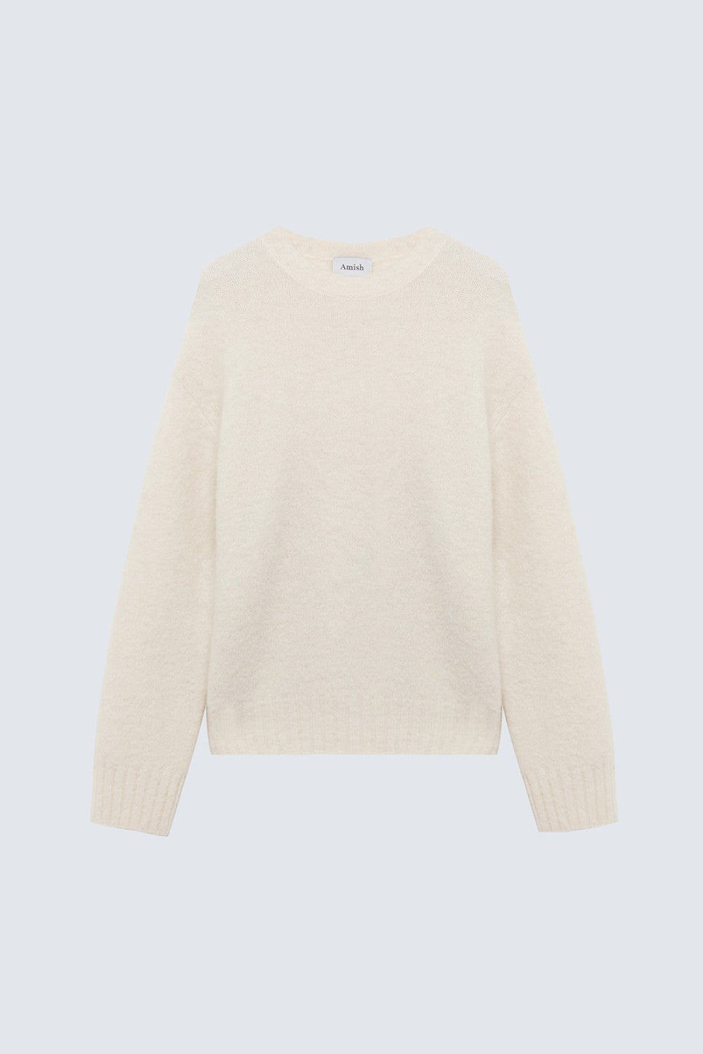 Maglia girocollo corta in misto lana AMD066CN88XX C0119 AMISH 