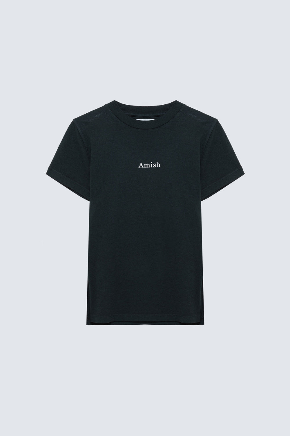 T-shirt slim micro logo in cotone AMD155CN21XX C0020 AMISH 
