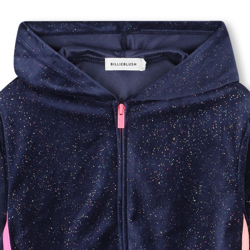 Cardigan in velluto lucido U21365 85T BILLIEBLUSH 