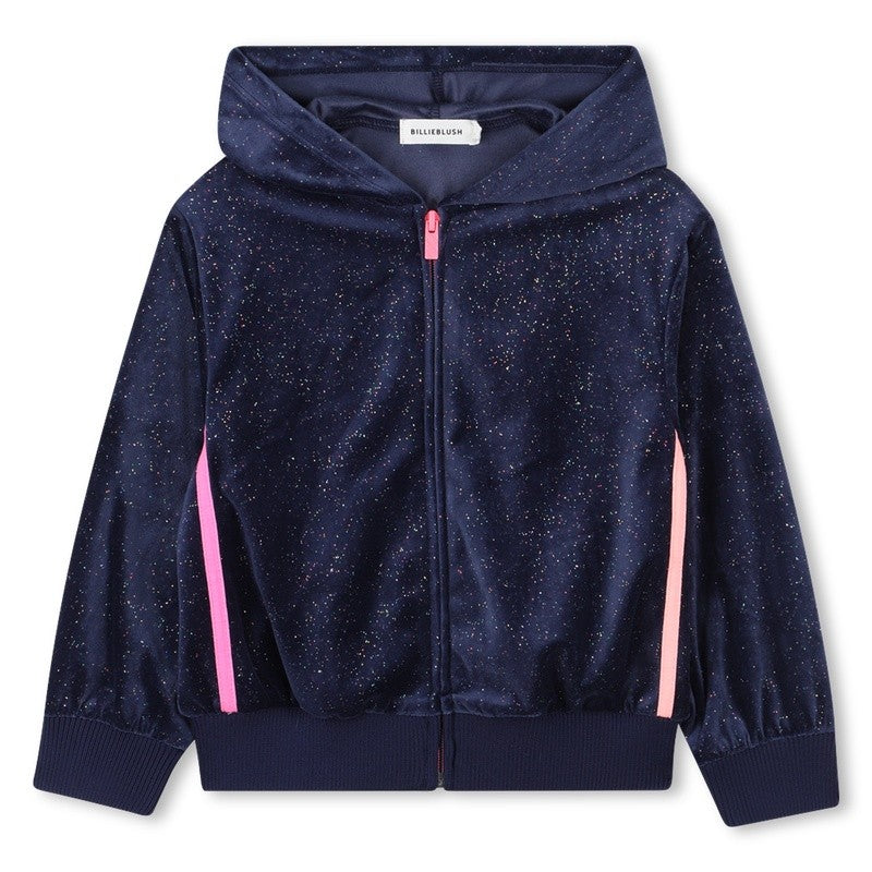 Cardigan in velluto lucido U21365 85T BILLIEBLUSH 