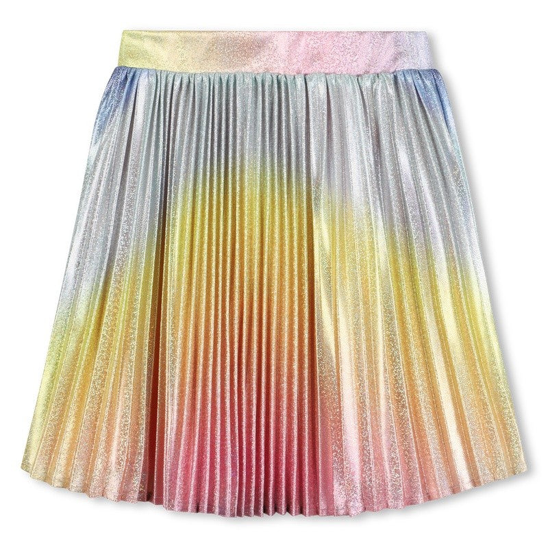 Gonna plissettata lucida U21588 Z41A BILLIEBLUSH 