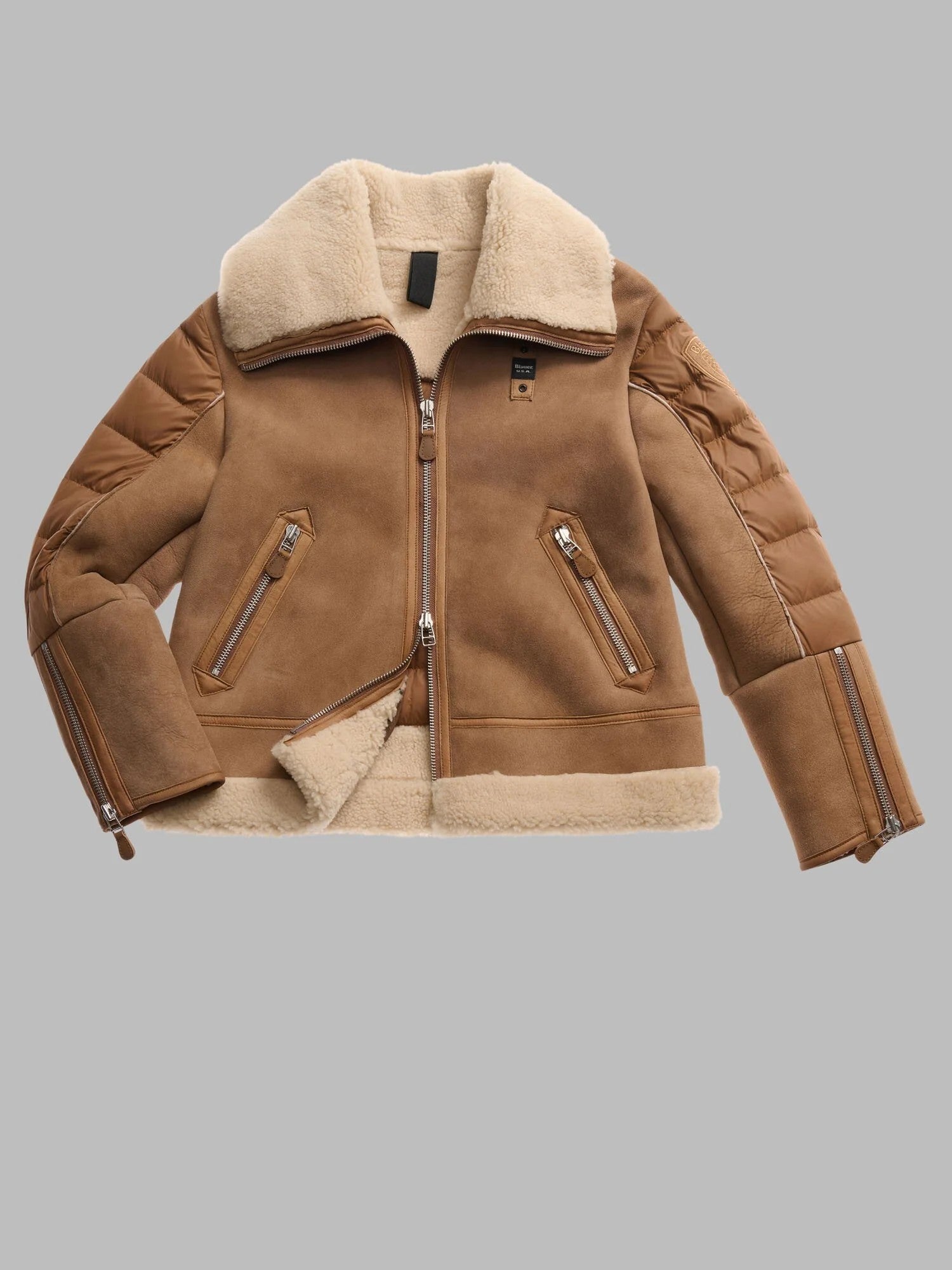 Giubbetto montone e nyllon imbottito Alhambra 25WBLDL01343 343 BLAUER 