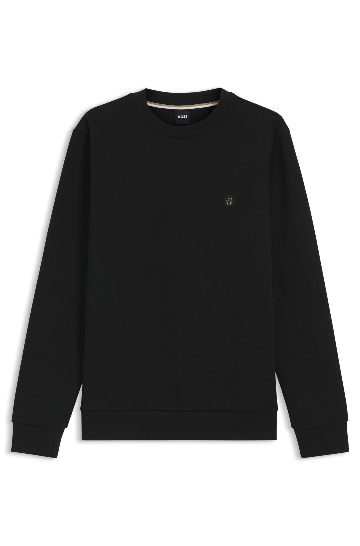 Felpa in misto cotone con monogramma Double B 50520302 001 BOSS 
