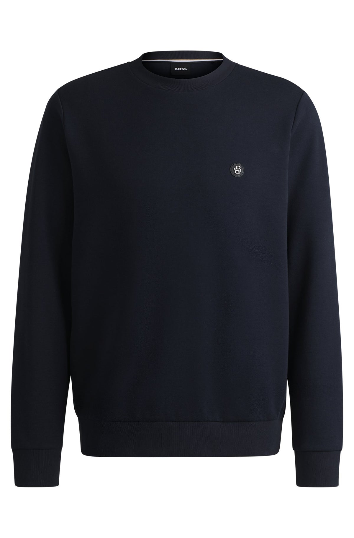 Felpa in misto cotone con monogramma Double B 50520302 404 BOSS 