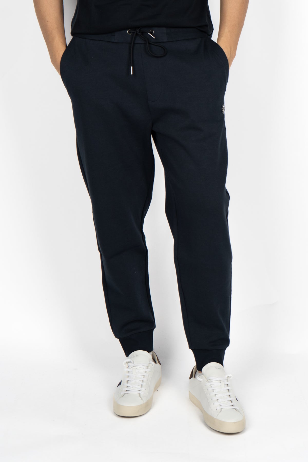 Pantalone sportivo in misto cotone con patch logo frontale 50520322 404 BOSS 