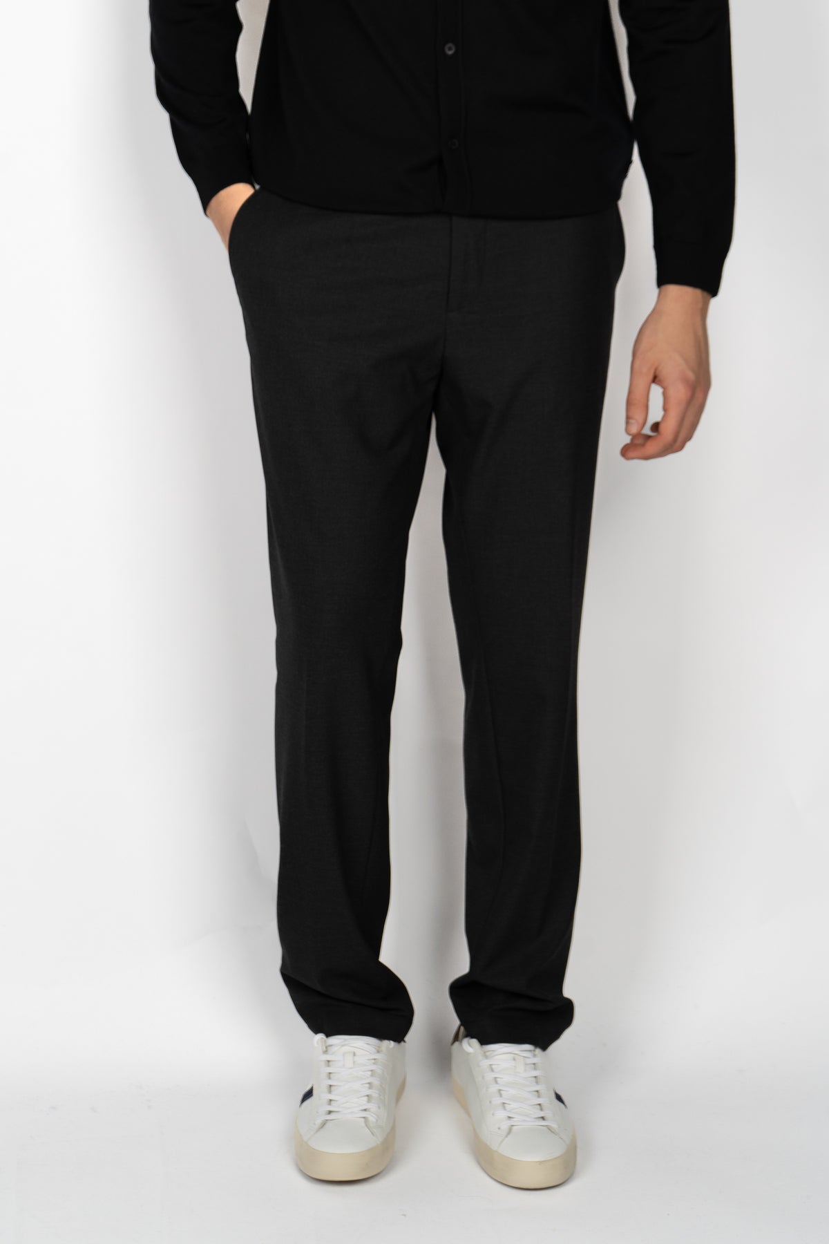 Pantaloni slim fit in tessuto stretch micro-fantasino 50539968 068 BOSS 