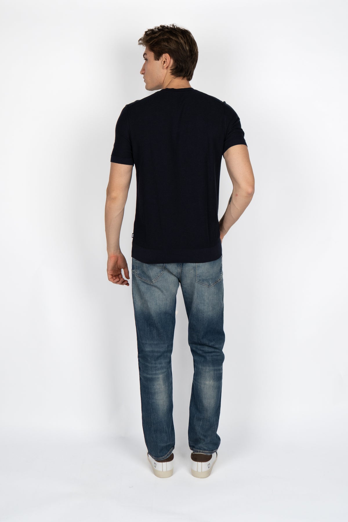 Maglione con lavorazioni miste 50543161 404 BOSS 