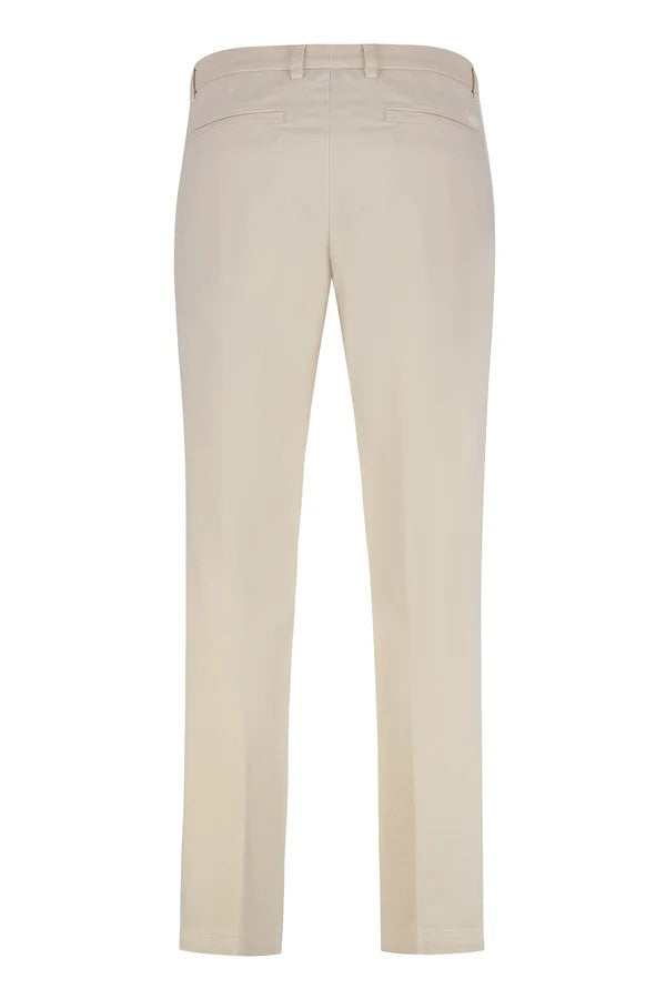 Pantaloni slim fit in gabardine di cotone elasticizzato 50543312 131 BOSS 