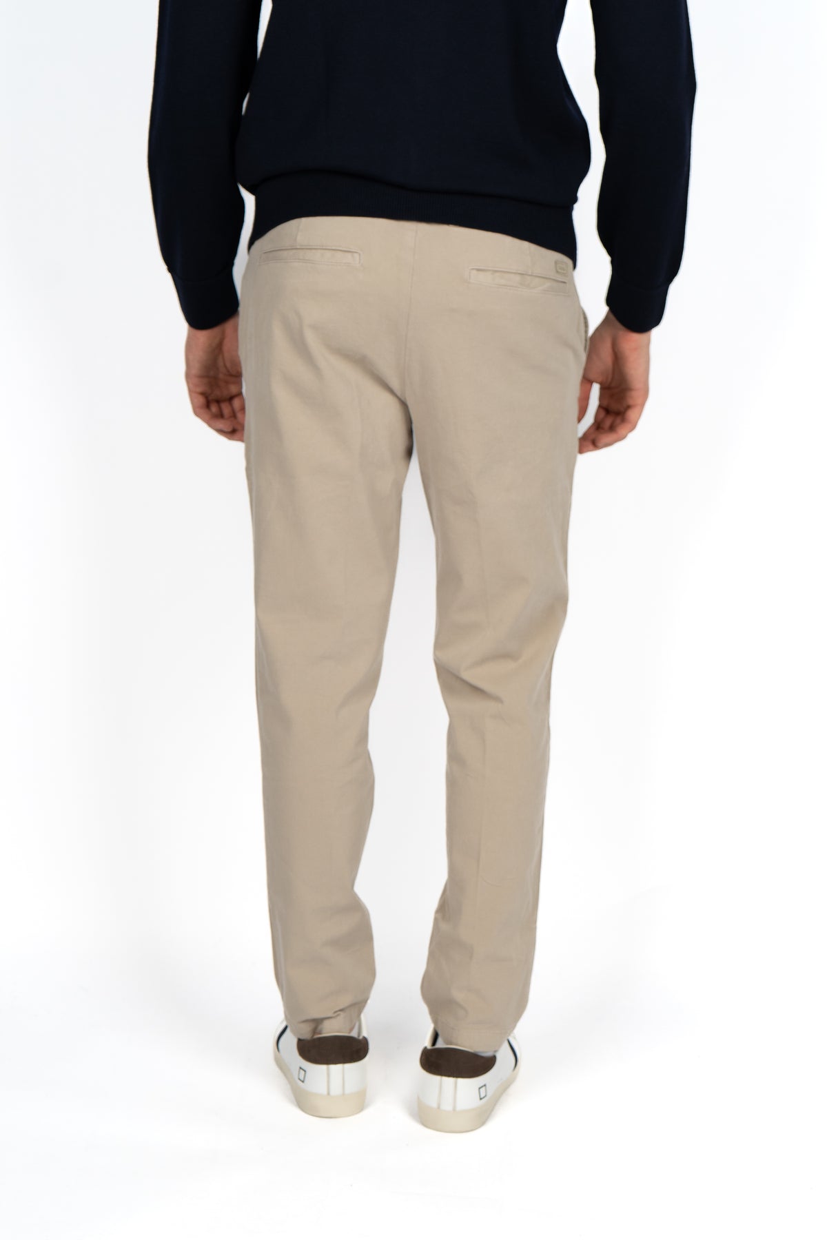 Pantaloni slim fit in gabardine di cotone elasticizzato 50543312 255 BOSS 