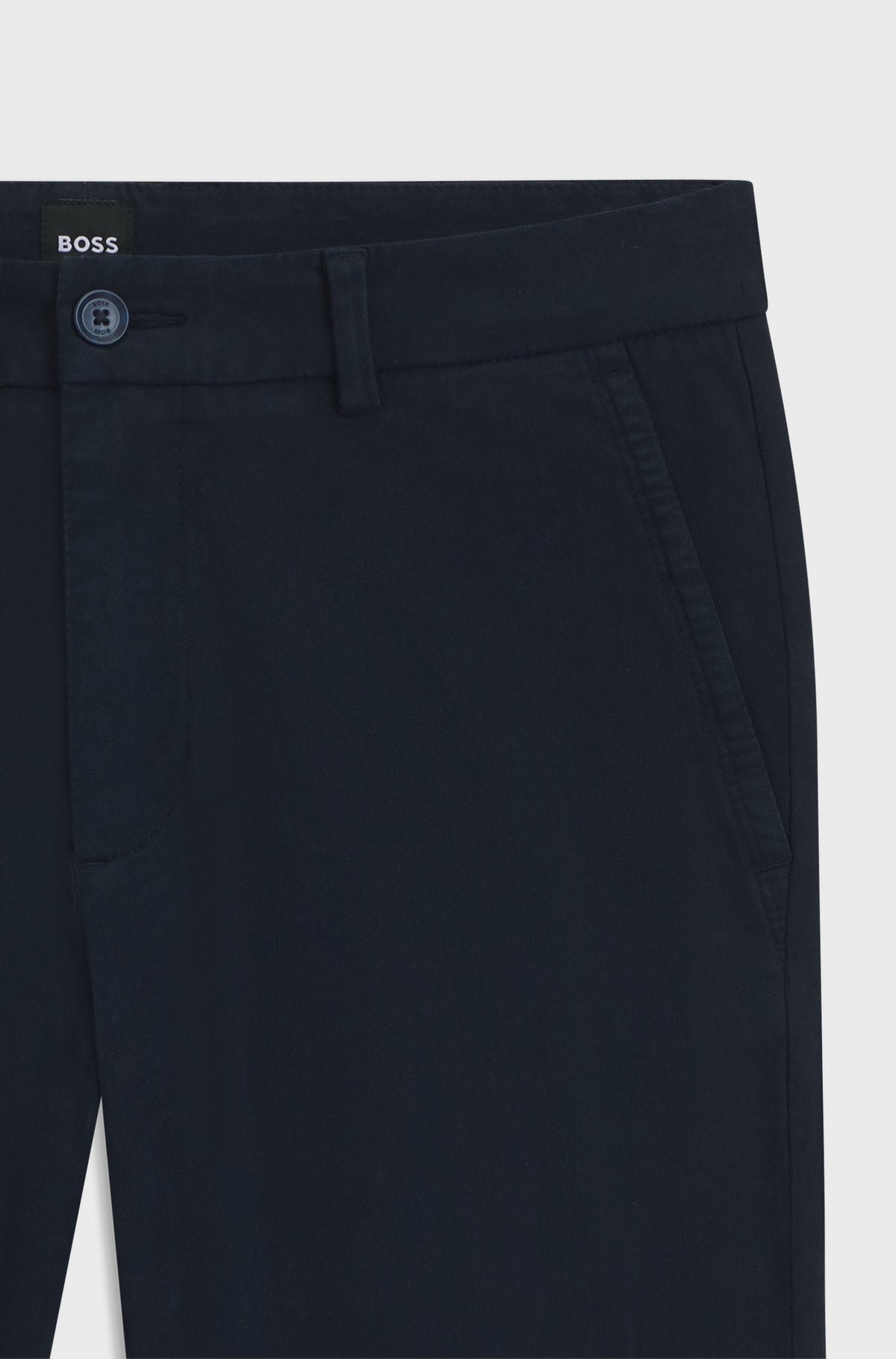 Pantaloni slim fit in gabardine di cotone elasticizzato 50543312 404 BOSS 