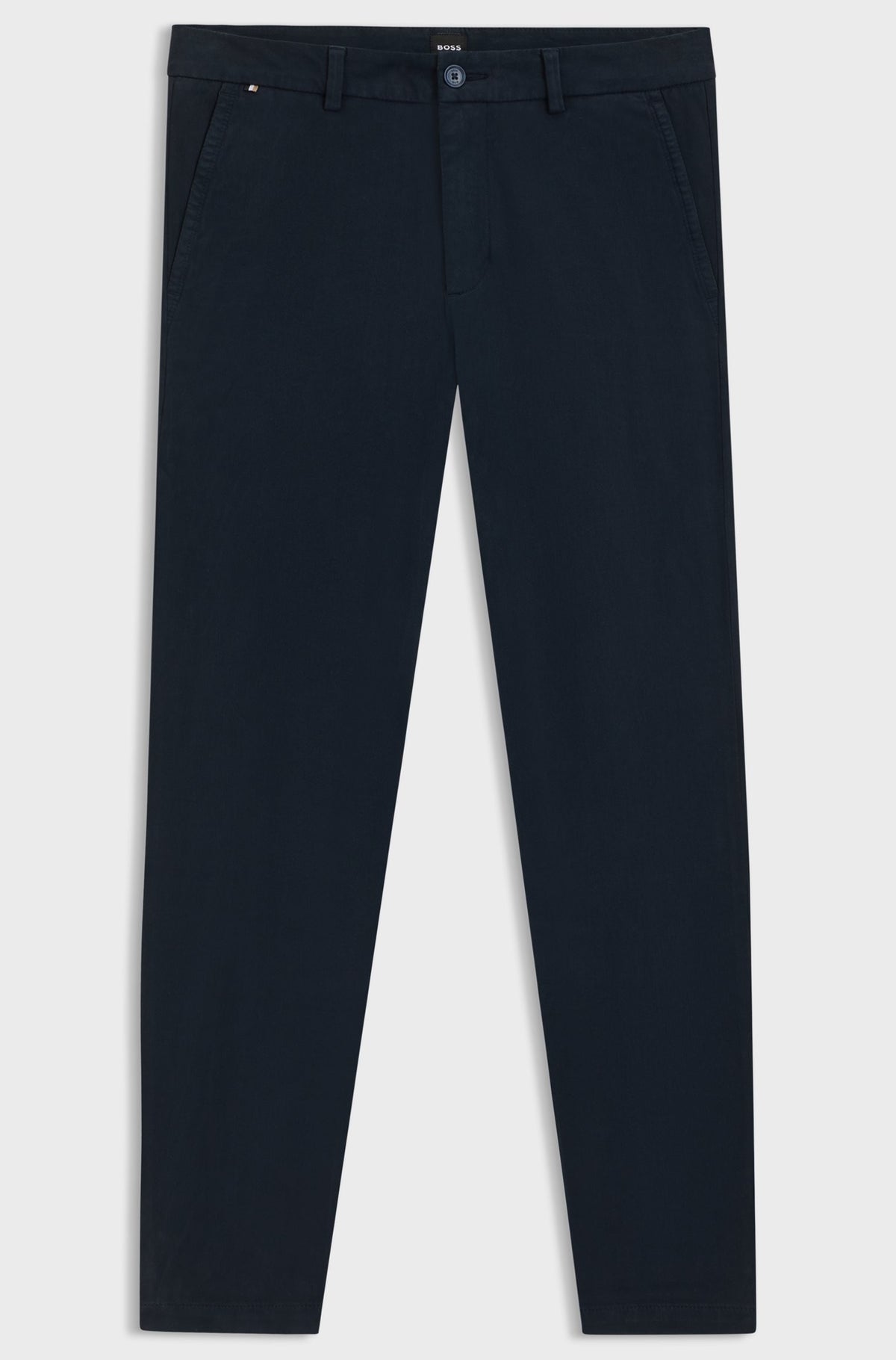 Pantaloni slim fit in gabardine di cotone elasticizzato 50543312 404 BOSS 