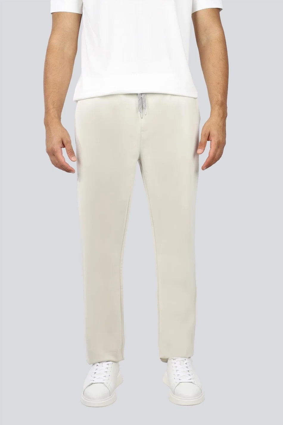 Pantaloni della tuta in misto cotone con coulisse con motivo 50543426 131 BOSS 