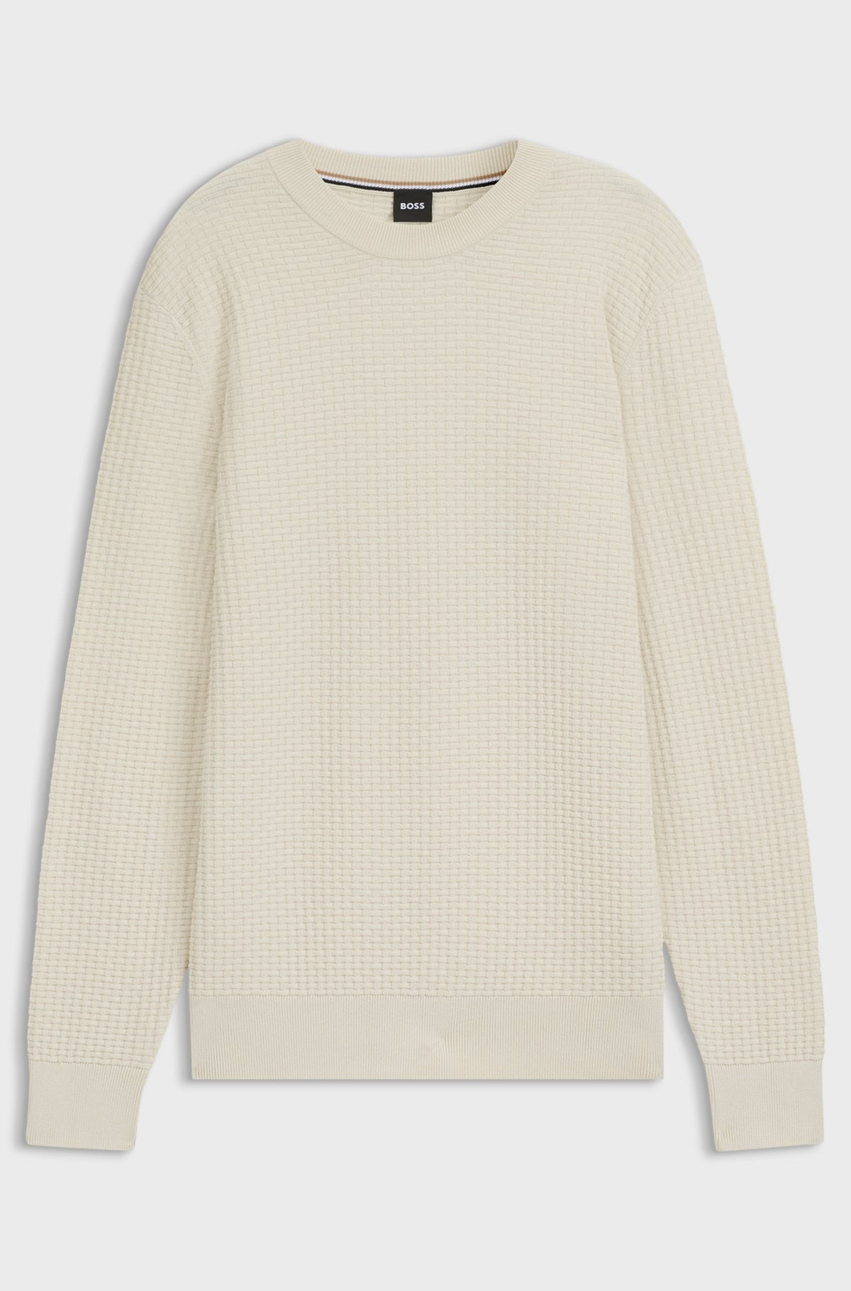 Maglione in cotone con lavorazione pregiata 50545283 131 BOSS 