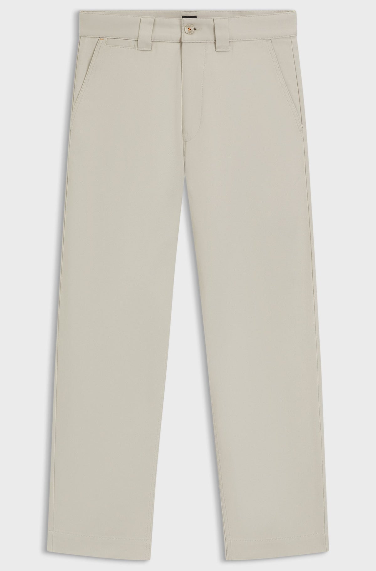 Pantaloni straight fit in twill di misto cotone 50545304 271 BOSS 