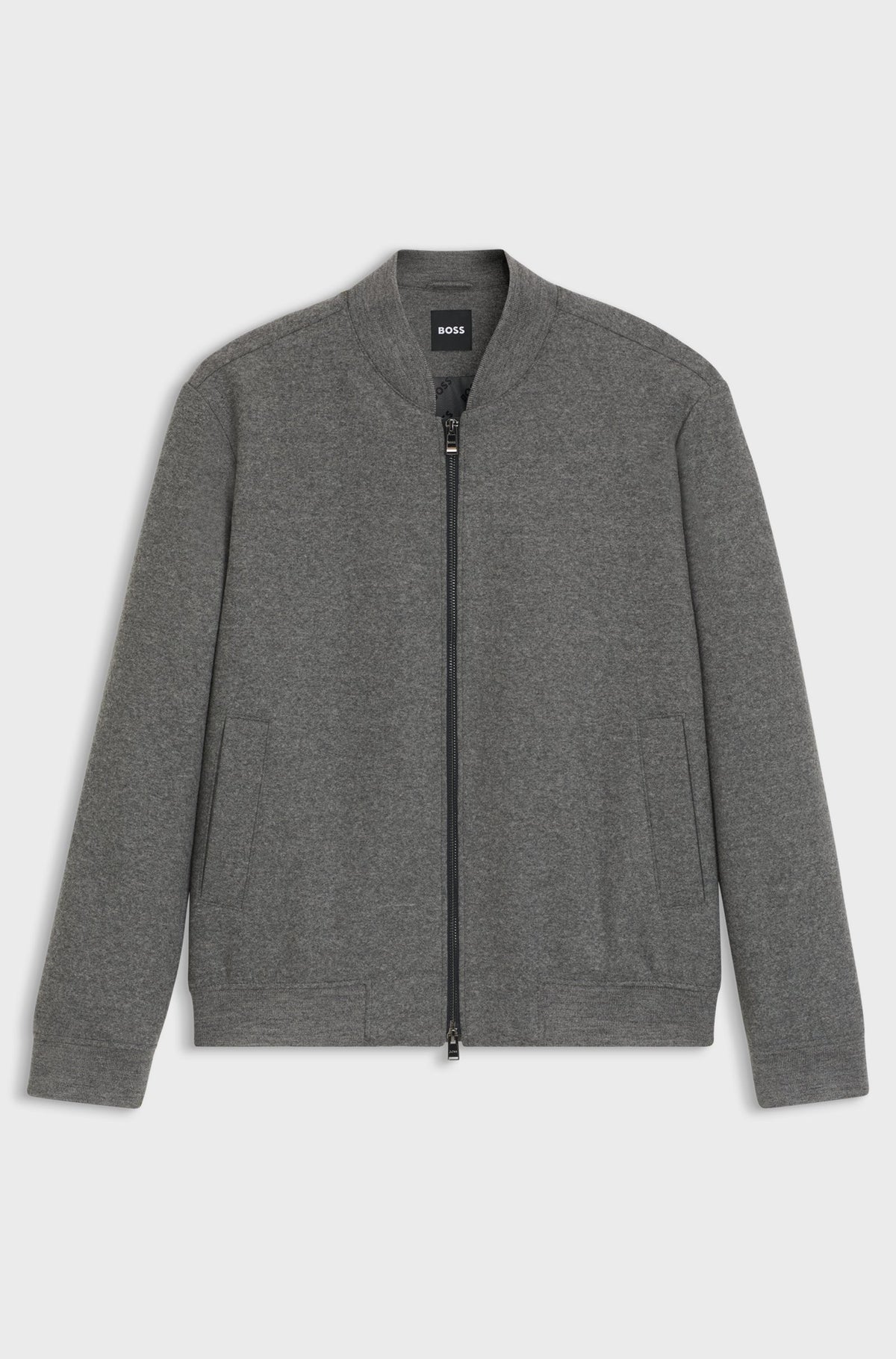 Giubbotto slim fit in flanella elasticizzata spazzolata 50551538 030 BOSS 