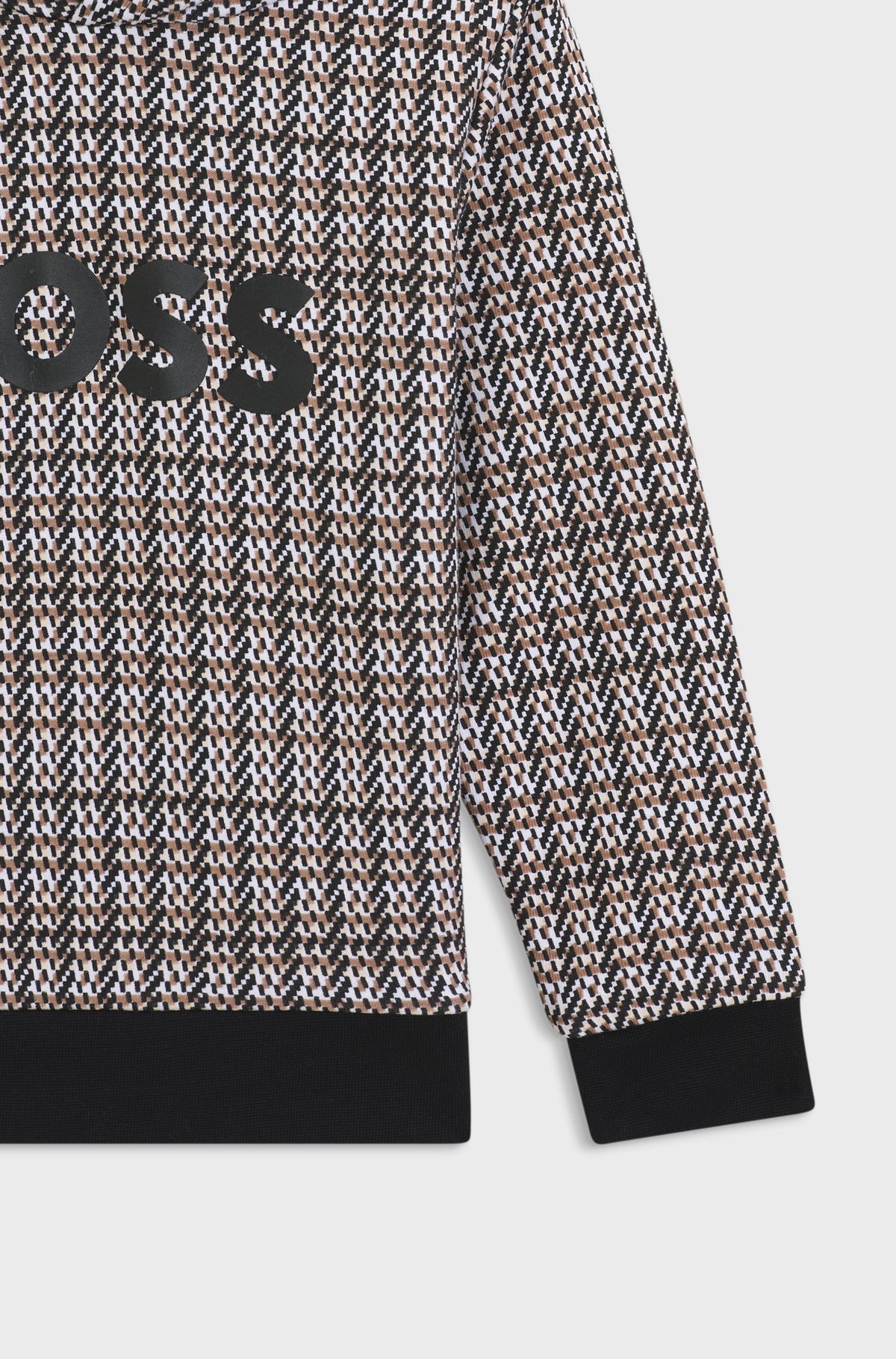 Felpa con cappuccio in pile J52357 09B BOSS 