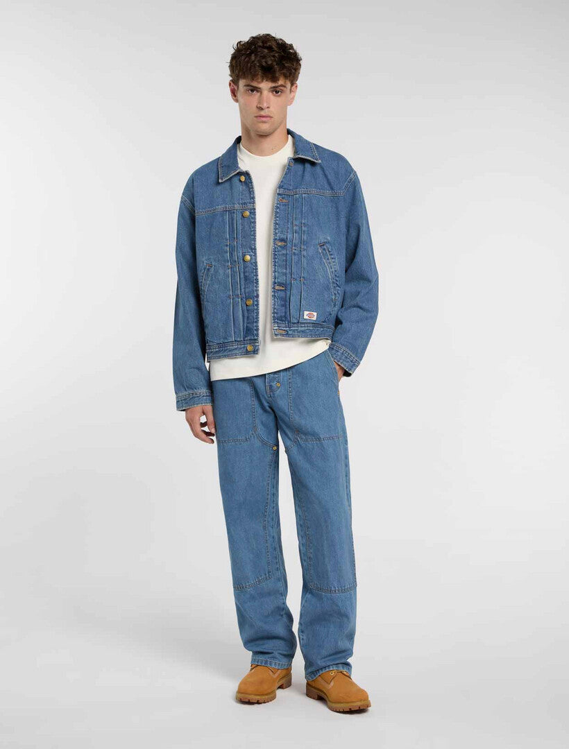 Giacca trucker in denim con pieghe DK0A87O9 ACV1 DICKIES 