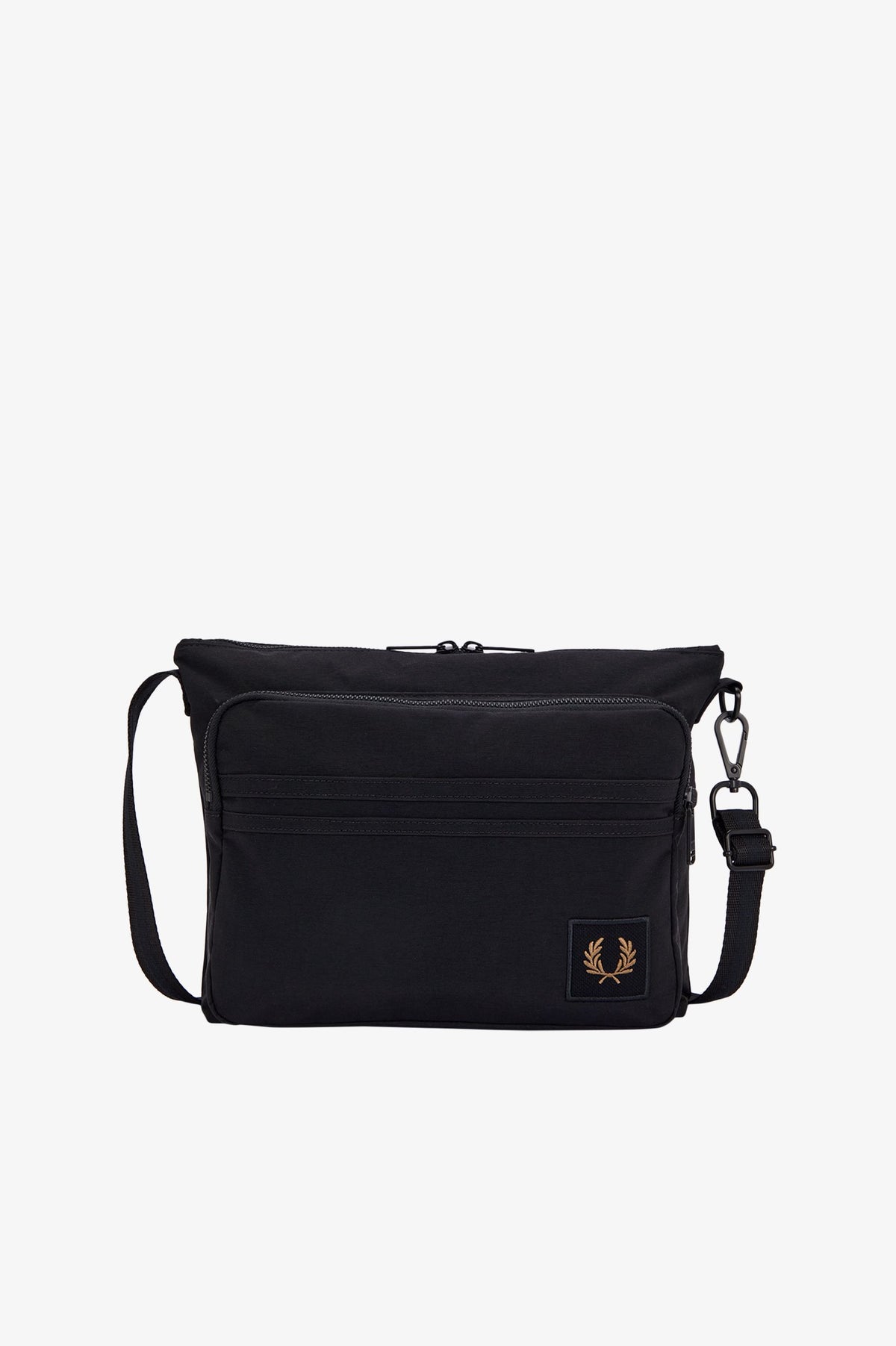 Borsa a tracolla in nylon con distintivo L119355 102 FRED PERRY ACCESSORIES 