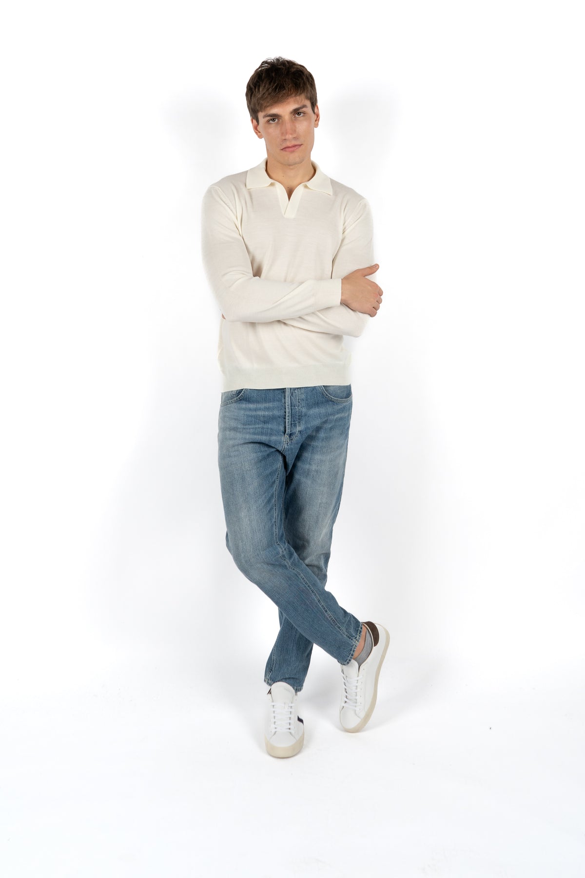 Polo skipper in maglia Athleisure 57189/14813 005 GRAN SASSO 