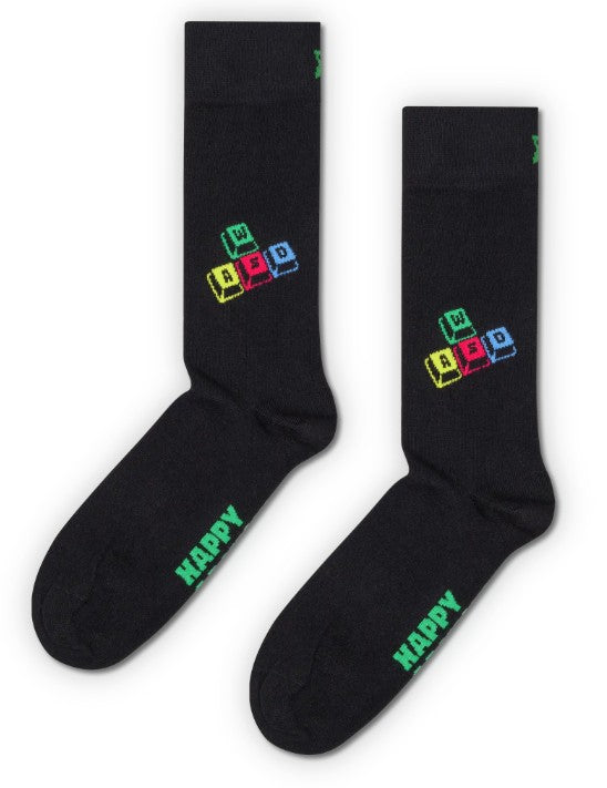 Wasd Controls Sock P003271 BLACK HAPPY SOCKS 