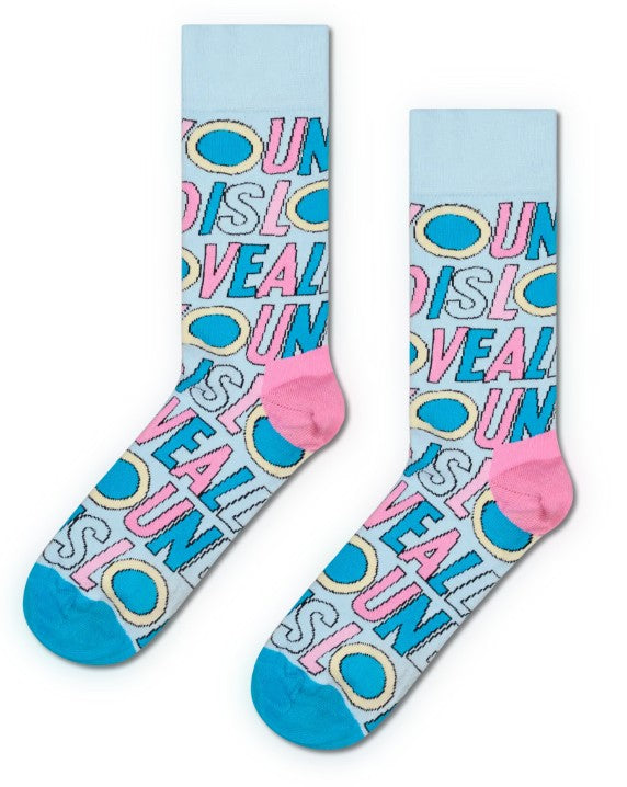 The Beatles All You Need Is Love Sock P003939 LIGHTBL HAPPY SOCKS 