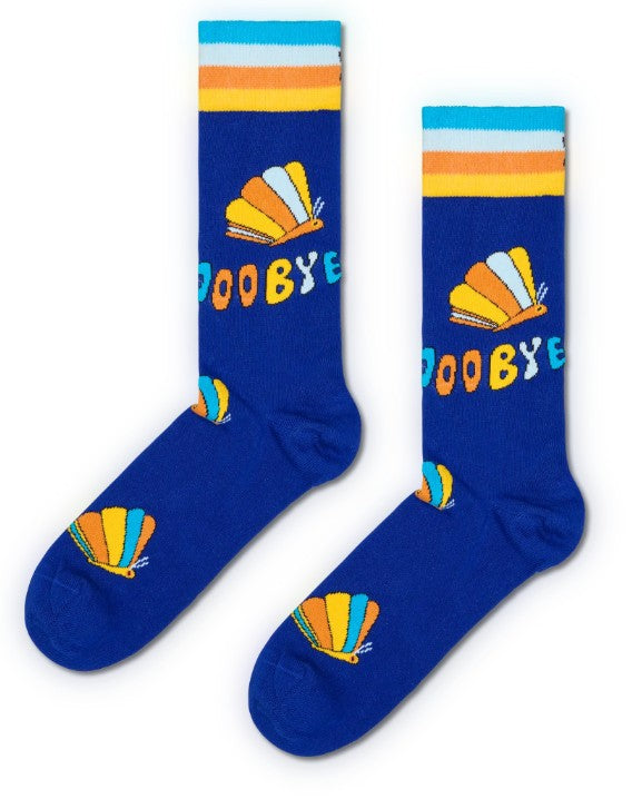 The Beatles Hello Goodbye Sock P003940 BLUE HAPPY SOCKS 