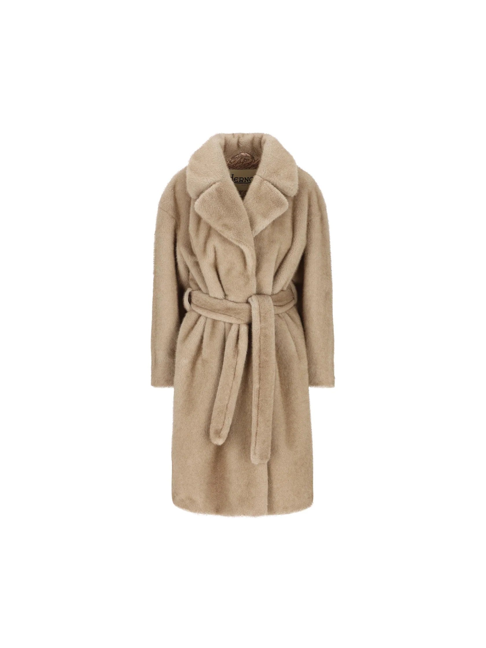 Cappotto lungo in soft faux fur CA000582D12739 1985 HERNO 