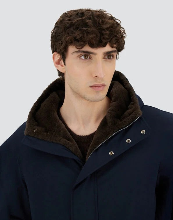 Parka lungo in keystone e light faux fur PA000170U12343Z 9200 HERNO 