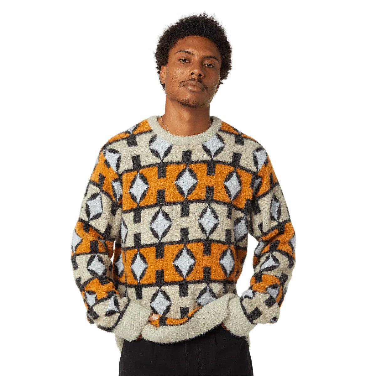 Space Age Crewneck Sweater KN00563 SUNST HUF 