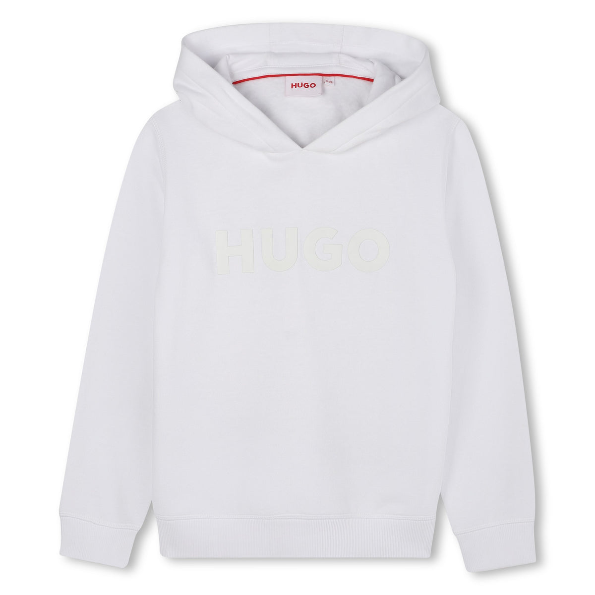 Felpa con cappuccio in misto cotone con logo stampato G00446 09B HUGO 