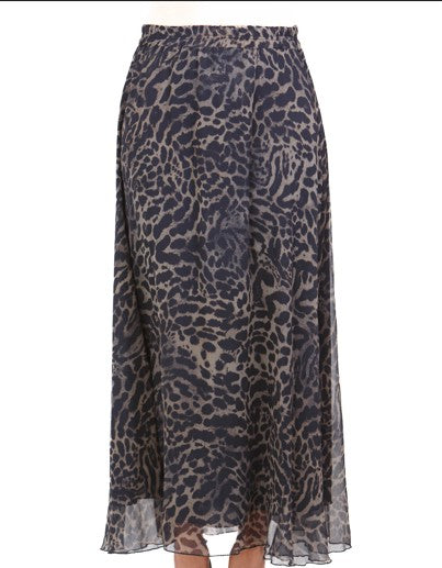 Gonna lunga stampa animalier RI1GX022 6006 KAOS 